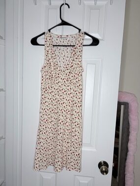 Reformation Calix Madison Cream Floral V-Neck Midi Dress